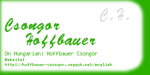 csongor hoffbauer business card